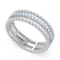 Half Eternity Triple Line Pave Zambari Band