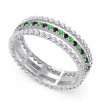 Half Eternity Triple Line Pave Zambari Band