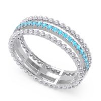 Half Eternity Triple Line Pave Zambari Band