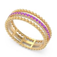 Half Eternity Triple Line Pave Zambari Band