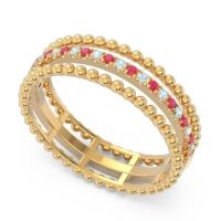 Half Eternity Triple Line Pave Zambari Band