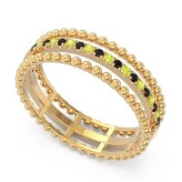 Half Eternity Triple Line Pave Zambari Band