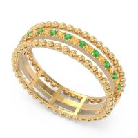 Half Eternity Triple Line Pave Zambari Band