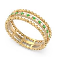 Half Eternity Triple Line Pave Zambari Band