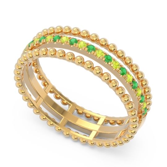 Half Eternity Triple Line Pave Zambari Band