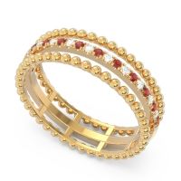 Half Eternity Triple Line Pave Zambari Band