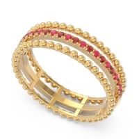 Half Eternity Triple Line Pave Zambari Band