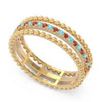 Half Eternity Triple Line Pave Zambari Band