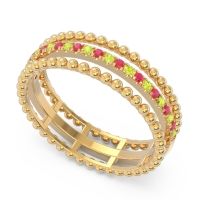 Half Eternity Triple Line Pave Zambari Band