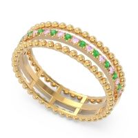 Half Eternity Triple Line Pave Zambari Band