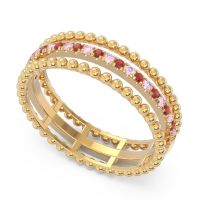 Half Eternity Triple Line Pave Zambari Band