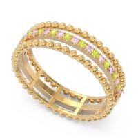 Half Eternity Triple Line Pave Zambari Band