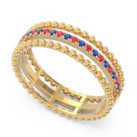 Half Eternity Triple Line Pave Zambari Band