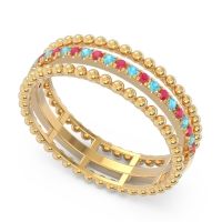 Half Eternity Triple Line Pave Zambari Band
