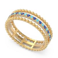 Half Eternity Triple Line Pave Zambari Band