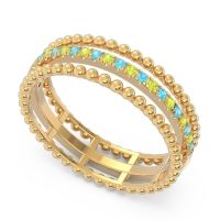 Half Eternity Triple Line Pave Zambari Band