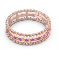 Half Eternity Triple Line Pave Zambari Band