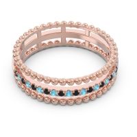 Half Eternity Triple Line Pave Zambari Band