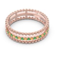 Half Eternity Triple Line Pave Zambari Band