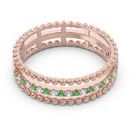Half Eternity Triple Line Pave Zambari Band