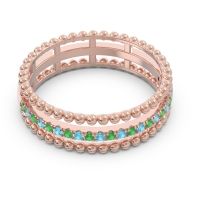 Half Eternity Triple Line Pave Zambari Band