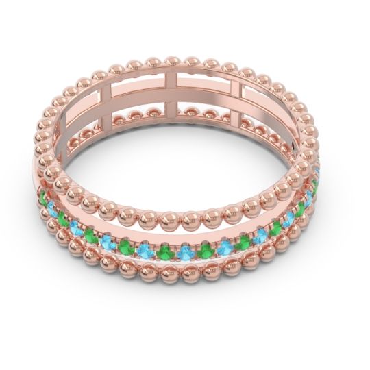 Half Eternity Triple Line Pave Zambari Band