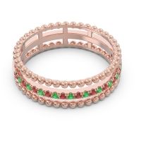 Half Eternity Triple Line Pave Zambari Band