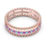 Half Eternity Triple Line Pave Zambari Band