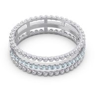 Half Eternity Triple Line Pave Zambari Band
