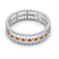 Half Eternity Triple Line Pave Zambari Band
