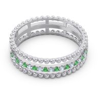 Half Eternity Triple Line Pave Zambari Band