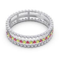 Half Eternity Triple Line Pave Zambari Band