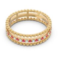 Half Eternity Triple Line Pave Zambari Band