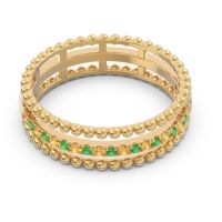 Half Eternity Triple Line Pave Zambari Band