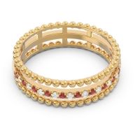 Half Eternity Triple Line Pave Zambari Band
