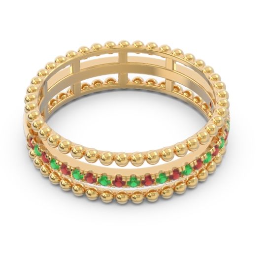 Half Eternity Triple Line Pave Zambari Band