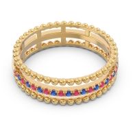 Half Eternity Triple Line Pave Zambari Band