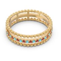 Half Eternity Triple Line Pave Zambari Band