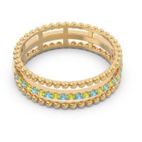 Half Eternity Triple Line Pave Zambari Band