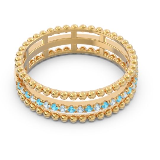 Half Eternity Triple Line Pave Zambari Band
