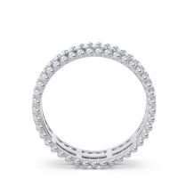Half Eternity Triple Line Pave Zambari Band
