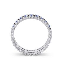 Half Eternity Triple Line Pave Zambari Band