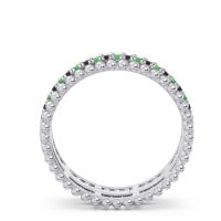 Half Eternity Triple Line Pave Zambari Band
