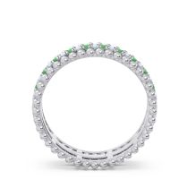 Half Eternity Triple Line Pave Zambari Band