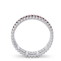 Half Eternity Triple Line Pave Zambari Band