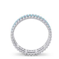 Half Eternity Triple Line Pave Zambari Band