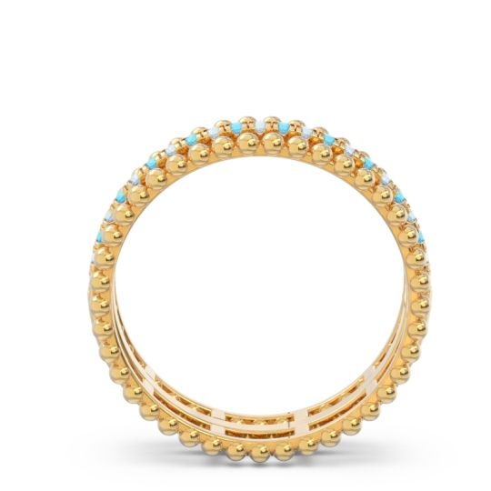 Half Eternity Triple Line Pave Zambari Band