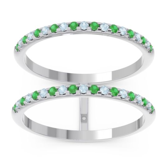 Half Eternity Doulbe Line Pave Yugma Band