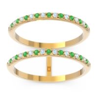 Half Eternity Doulbe Line Pave Yugma Band