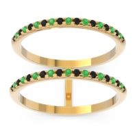 Half Eternity Doulbe Line Pave Yugma Band